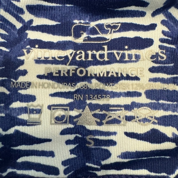 Vineyard Vines Womens Leggings Performance Capri Blue & White Pattern Size Small - Picture 6 of 10
